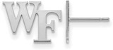 Image of Sterling Silver Wake Forest University X-Small Post Earrings by LogoArt SS061WFU