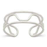 Image of Sterling Silver Wave Toe Ring