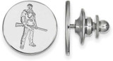 Image of Sterling Silver West Virginia University Lapel Pin by LogoArt (SS062WVU)
