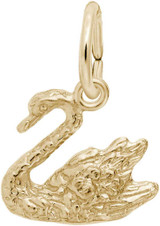 Image of Swan Charm (Choose Metal) by Rembrandt