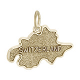 Image of Switzerland Map Charm (Choose Metal) by Rembrandt