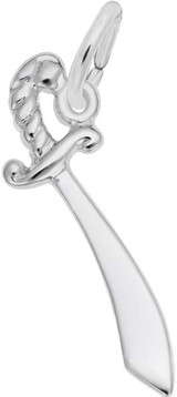 Image of Sword Charm (Choose Metal) by Rembrandt