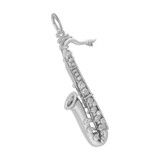 Image of Tenor Saxophone Charm (Choose Metal) by Rembrandt