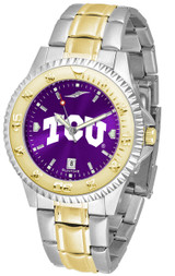 Image of Texas Christian Horned Frogs Competitor Two Tone AnoChrome Mens Watch