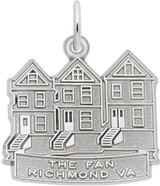 Image of The Richmond Fan Charm (Choose Metal) by Rembrandt