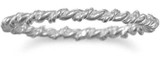 Image of Thin Twisted Band 925 Sterling Silver
