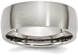 Image of Titanium 8mm Brushed Band Ring