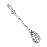 Image of Traditional Lacrosse Stick Charm (Choose Metal) by Rembrandt