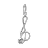 Image of Treble Clef Charm (Choose Metal) by Rembrandt