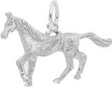 Image of Trotting Horse Charm (Choose Metal) by Rembrandt