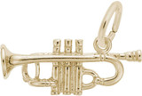 Image of Trumpet Charm (Choose Metal) by Rembrandt