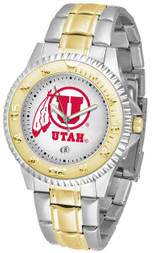 Image of Utah Utes Competitor Two Tone Mens Watch