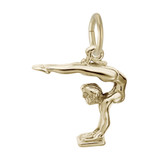 Image of Vaulting Gymnast Charm (Choose Metal) by Rembrandt
