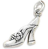 Image of Vintage High Heel Charm 925 Sterling Silver