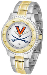 Image of Virginia Cavaliers Competitor Two Tone Mens Watch