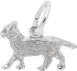 Image of Walking Cat Charm (Choose Metal) by Rembrandt