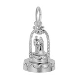 Image of Wedding Cake Charm (Choose Metal) by Rembrandt