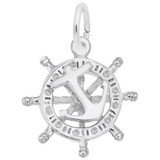 Image of Wheel & Anchor Charm (Choose Metal) by Rembrandt
