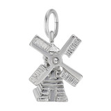 Image of Windmill Charm (Choose Metal) by Rembrandt