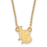 Image of Yellow 925 Silver LogoArt California State University Long Beach Small Necklace