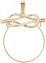 Image of Infinity Knot Charm Holder Pendant (Choose Metal) by Rembrandt
