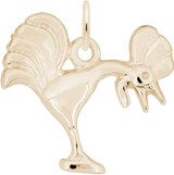 Image of Rooster Crowing Charm (Choose Metal) by Rembrandt