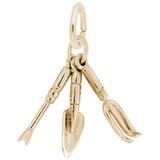 Image of Garden Tools Charm (Choose Metal) by Rembrandt