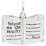 Image of Serenity Prayer Bible Charm (Choose Metal) by Rembrandt