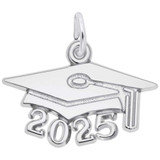 Image of Grad Cap 2025 Large Charm (Choose Metal) by Rembrandt