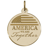 Image of America Together Charm Charm (Choose Metal) by Rembrandt