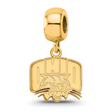 Image of Sterling Silver Gold-plated LogoArt Ohio University Small Dangle Bead Charm