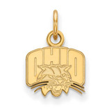 Image of Sterling Silver Gold-plated LogoArt Ohio University Extra Small Pendant