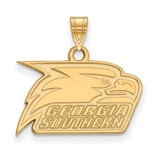 Image of 10k Yellow Gold LogoArt Georgia Southern University Eagle Small Pendant 1Y005GSU
