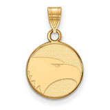 Image of 14k Yellow Gold LogoArt Georgia Southern University Eagle Small Pendant 4Y023GSU