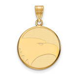 Image of Sterling Silver Gold-plated LogoArt Georgia Southern University Eagle Large Pendant GP024GSU