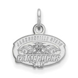 Image of Sterling Silver Rhodium-plated LogoArt Jacksonville State University Extra Small Pendant