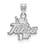 Image of 10k White Gold LogoArt University of Tulsa Small Pendant