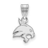 Image of 14k White Gold LogoArt Texas State University Bobcat Small Pendant
