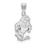 Image of Sterling Silver Rhodium-plated LogoArt Georgia Southern University Eagle Large Pendant SS025GSU