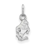 Image of Sterling Silver Rhodium-plated LogoArt Georgia Southern University Eagle Extra Small Pendant SS026GSU
