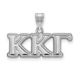 Image of 14k White Gold LogoArt Kappa Kappa Gamma Sorority Greek Letters Medium Pendant