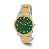 Image of Charles Hubert Two-Tone Stainless Steel Green Dial Watch