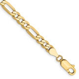 Image of 10k Yellow Gold 4.75mm Flat Figaro Chain 10FG120-9