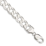 Image of Sterling Silver 11.75mm Flat Curb Chain QLB300-10