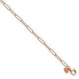Image of 14K Rose Gold Polished Fancy Link Anklet