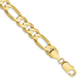 Image of 10k Yellow Gold 8.75mm Concave Open Figaro Chain 10LF220-9