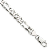Image of Sterling Silver 7.5mm Figaro Chain QFG200-8