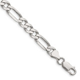 Image of Sterling Silver 6.75mm Figaro Chain QFG180-9