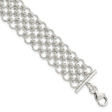 Image of Sterling Silver Multi-Link Bracelet QG2294-7.5