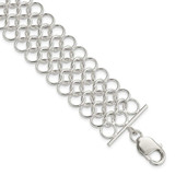 Image of Sterling Silver Multi-Link Bracelet QG2295-7.5